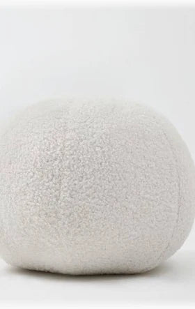 Boucle Ball Cushion Cream 25x25x25