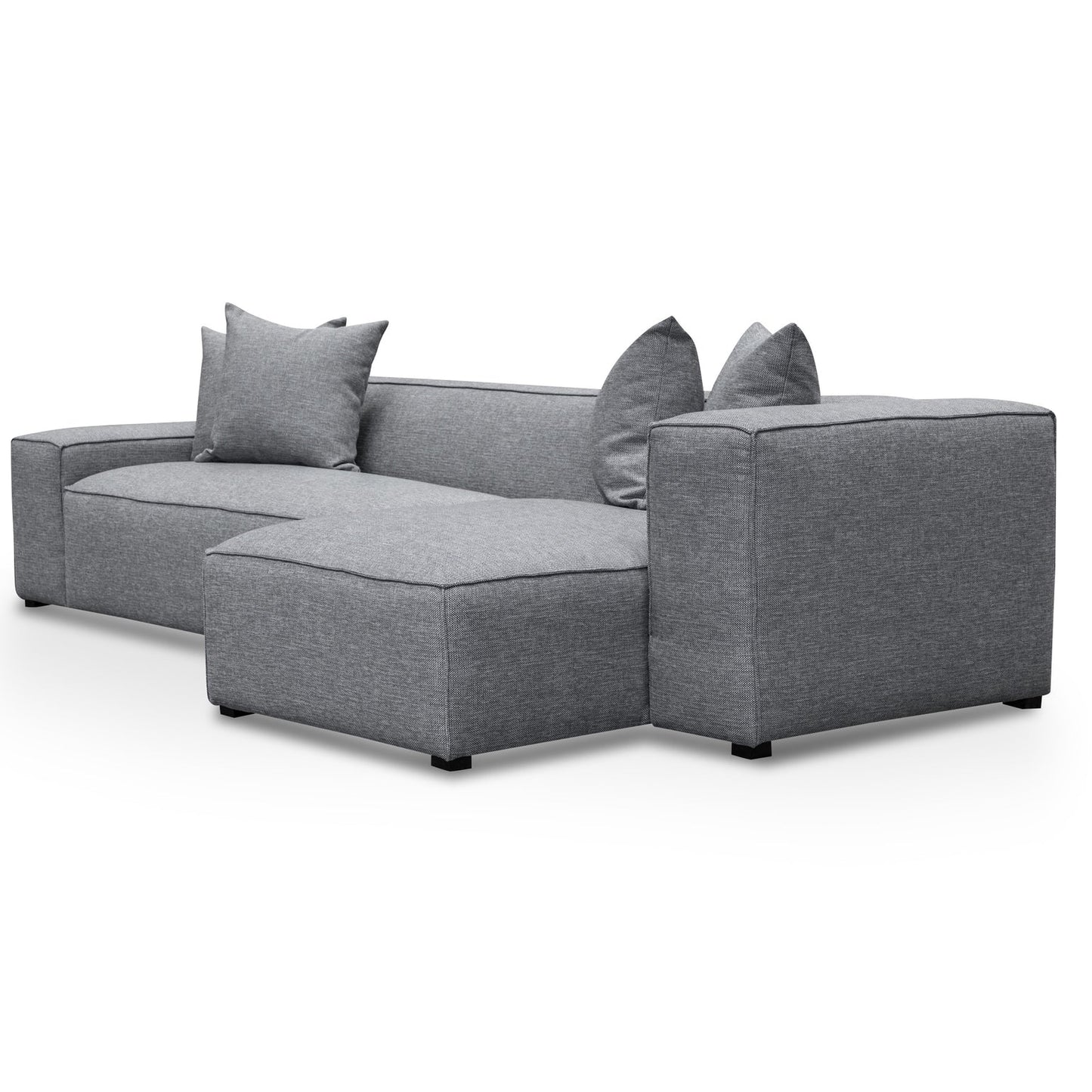 3 Seater Right Chaise Sofa | Graphite Grey