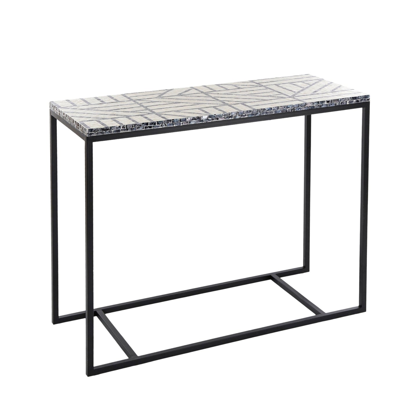 Linley Inlay Console 100x40x80cm Greys#