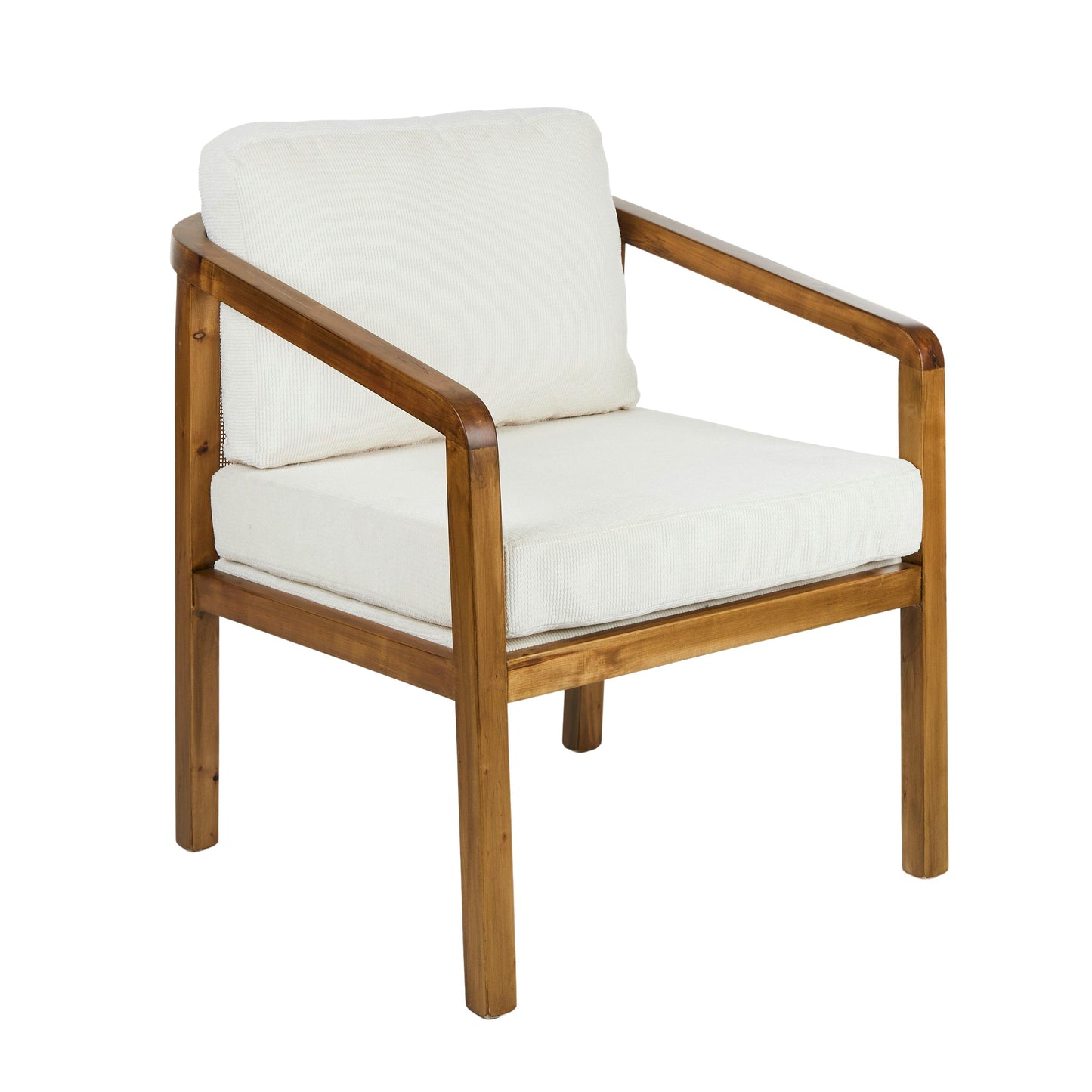Arlette Armchair 61x66.5x78cm Nat/White#