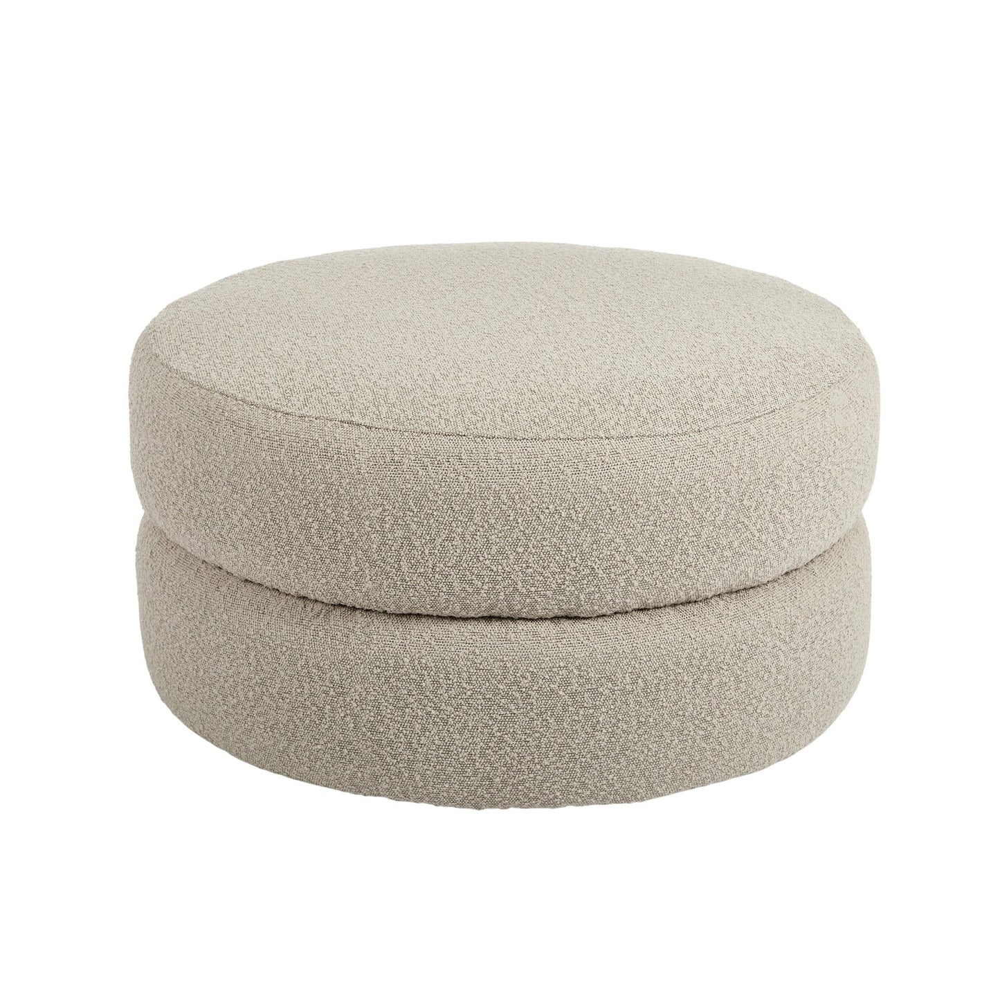 Bianca Boucle Lge Ottoman 80x40cm Taupe#