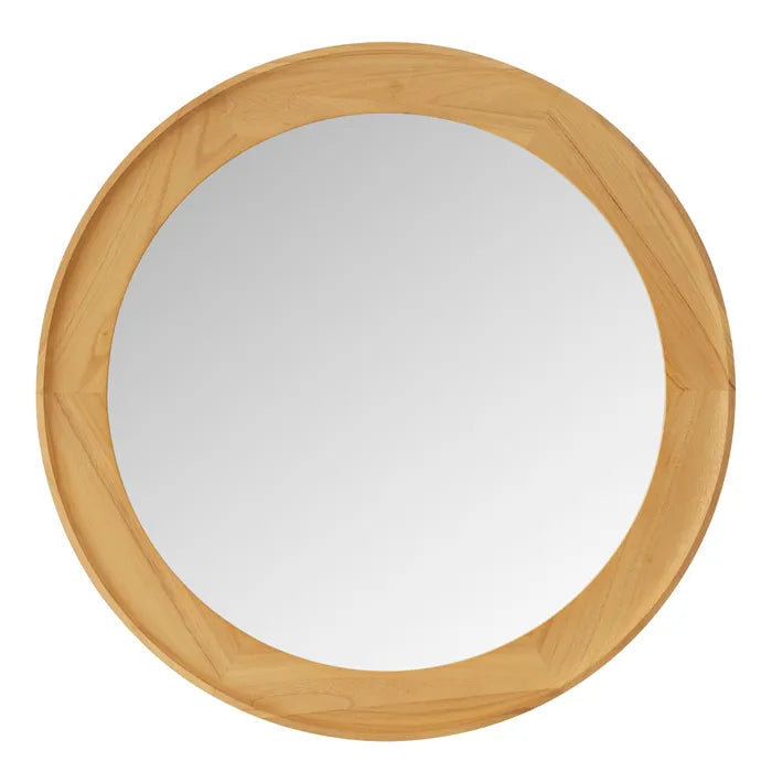 Nelson Wood Mirror 80cm Oak
