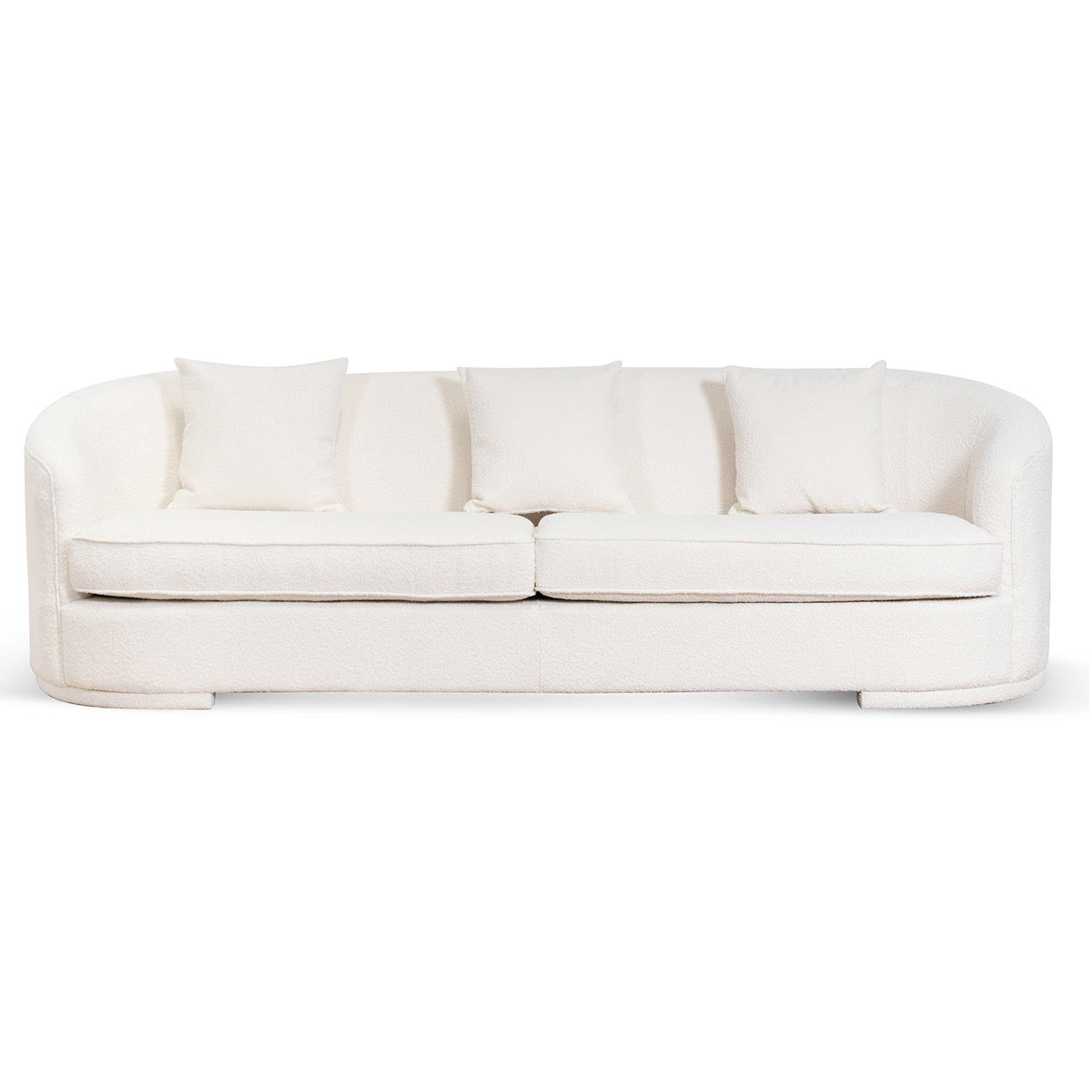 3 Seater Sofa | Ivory White Boucle