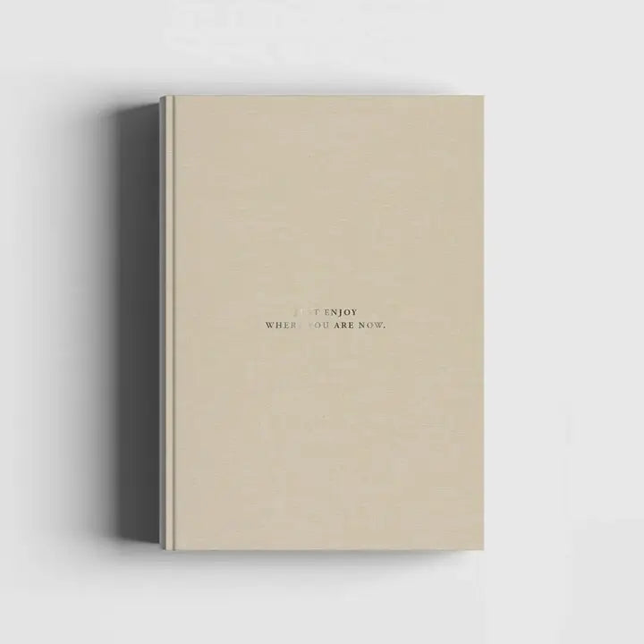 Natural Linen & Dark Brown Notebook