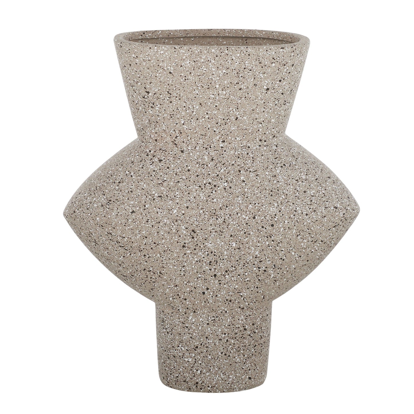Aisha Ceramic Vase 22x11x25cm Stone