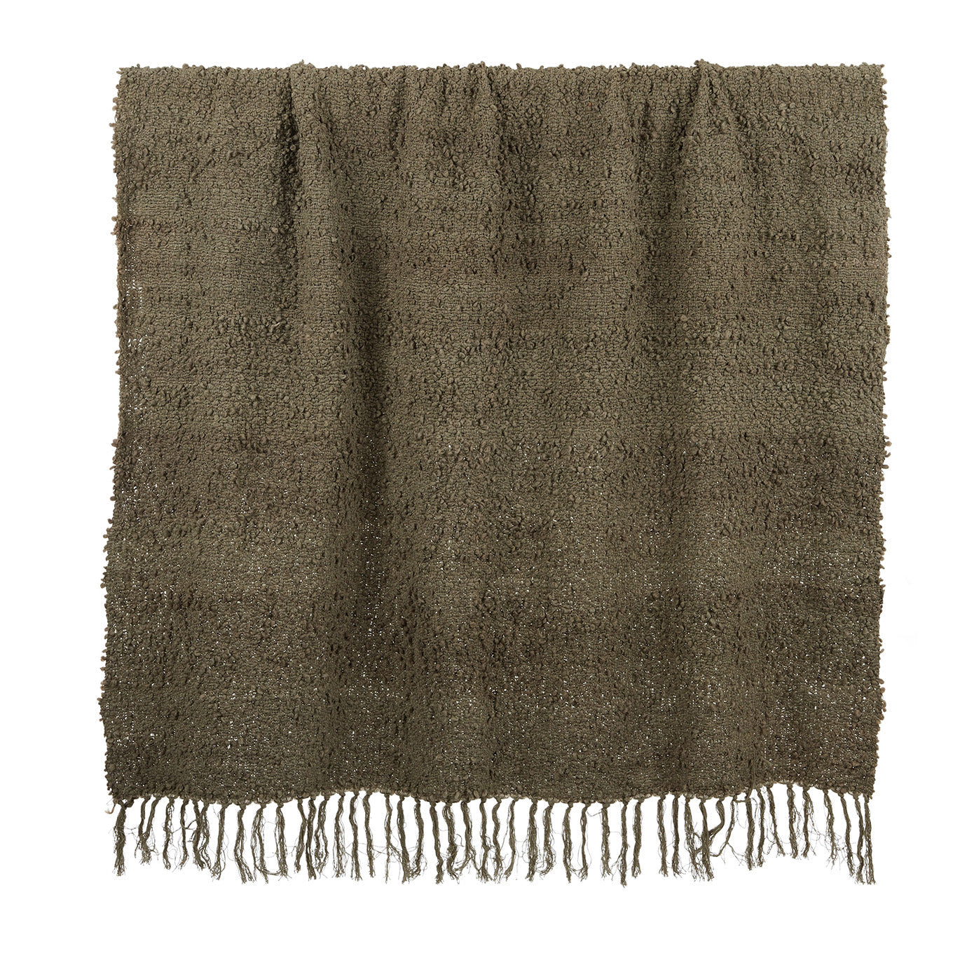 Burbuja Cot Blend Throw 125x150cm Olive#
