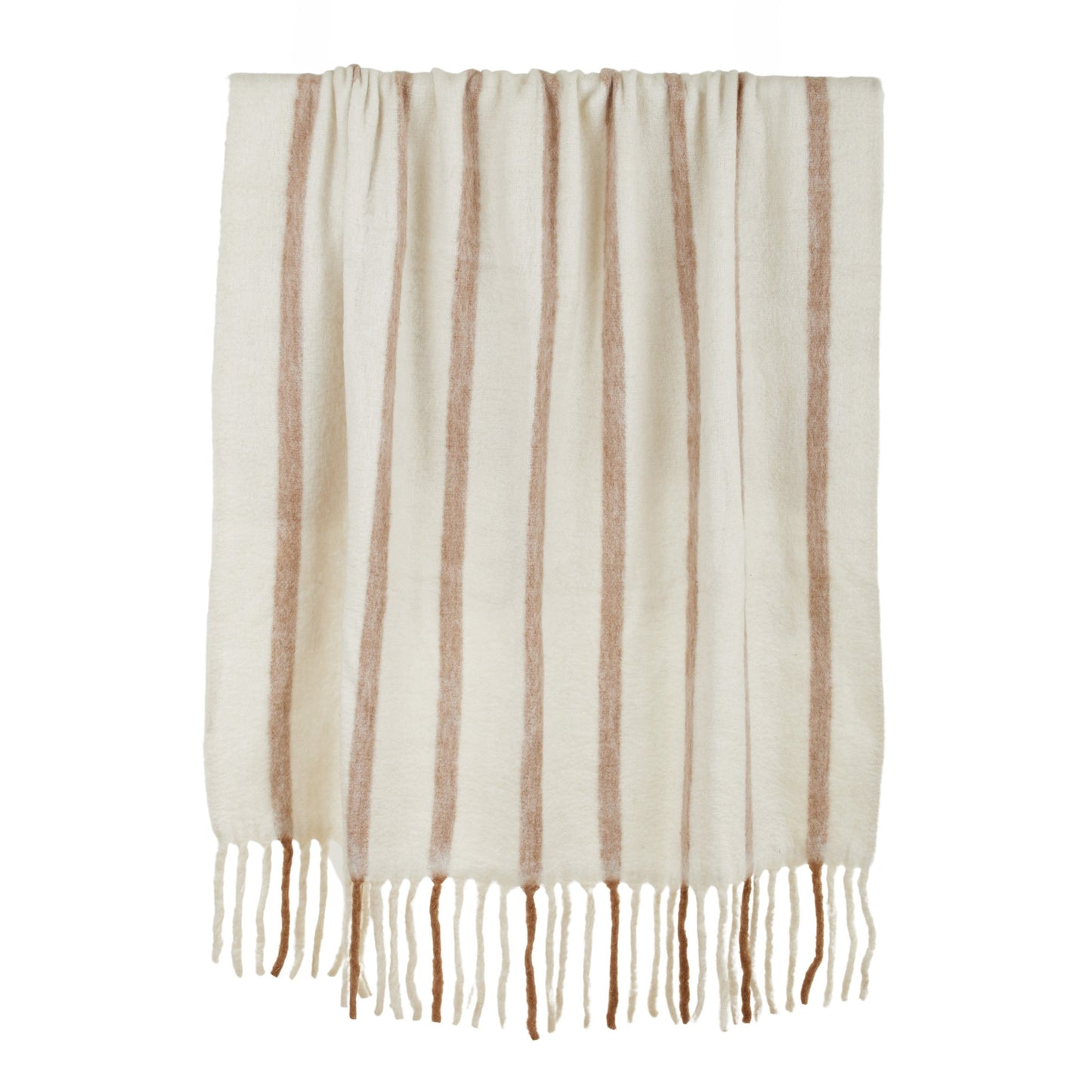 Hanna Wool Blend Throw 125x150cm Ivo/Tn#