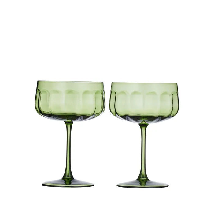 Studio S/2 Glass Coupe 11x16cm Olive