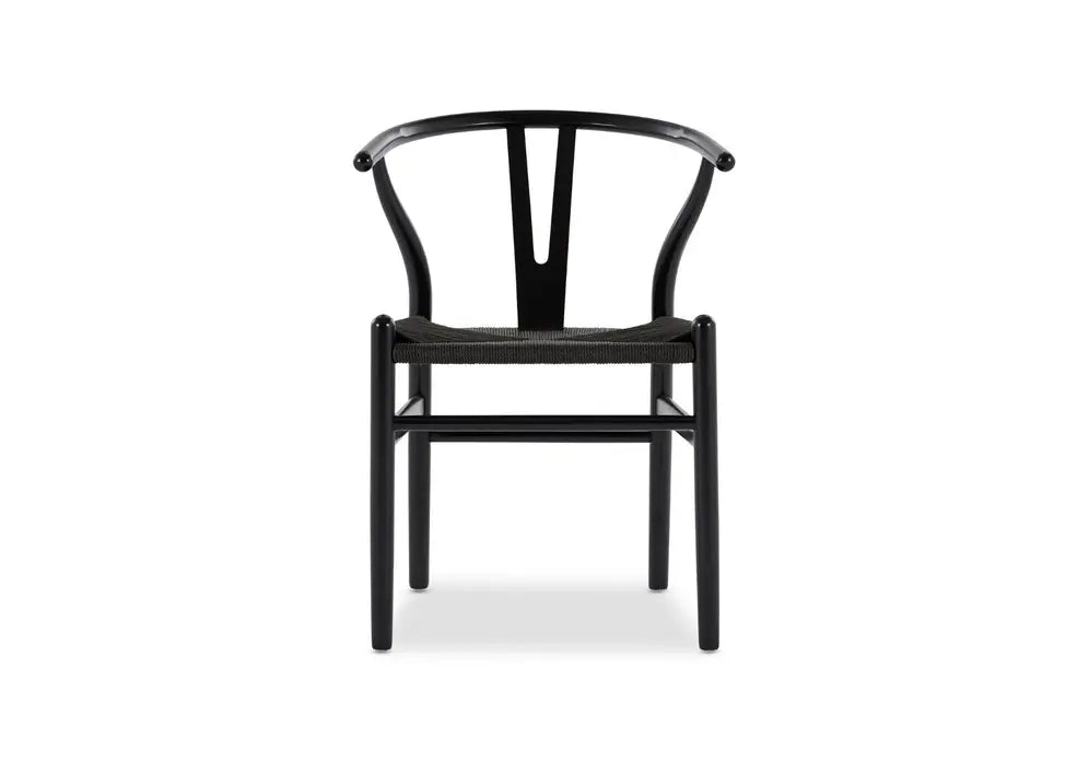 SK001A-01 Replica Hans Wegner Wishbone Chair Black