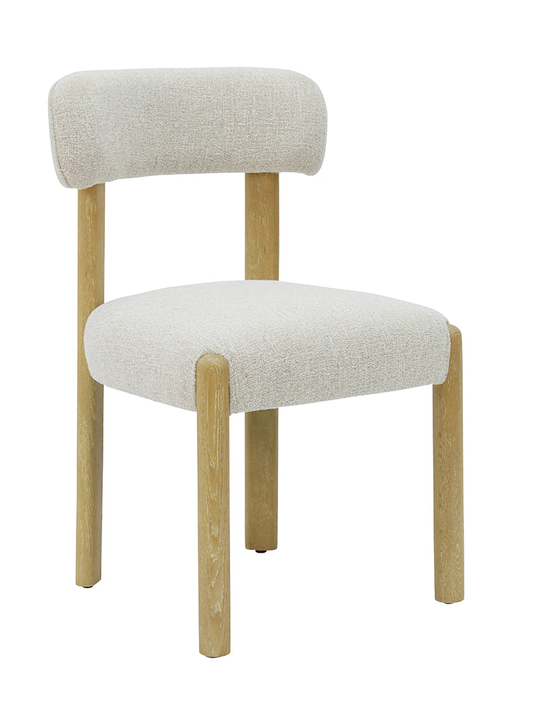 Mia Linen & Oak Dining Chair