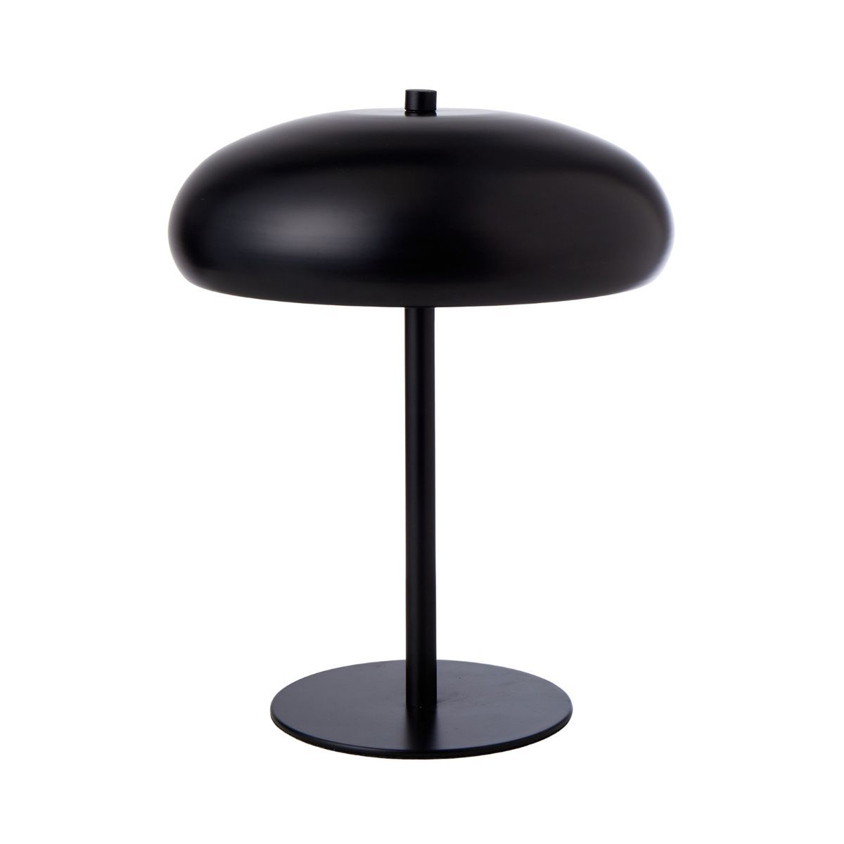 Dome Metal Table Lamp 25x15x30cm Bla