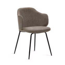 Yunia Brown Fabric DIning Chair