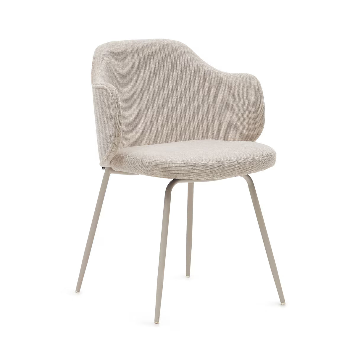 Yunia Beige Fabric Dining Chair