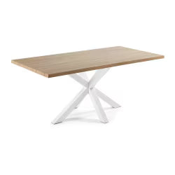 Arya Table Natrual with White Legs | 180x100