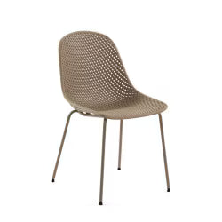 Quinby Beige Outdoor Dining Chair