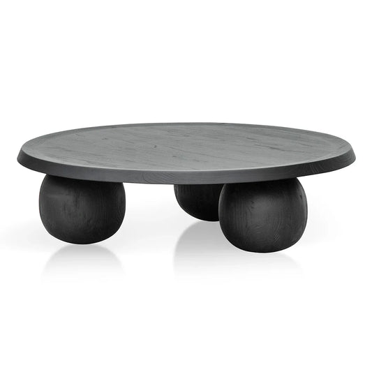 100cm Elm Ball Coffee Table | Full Black