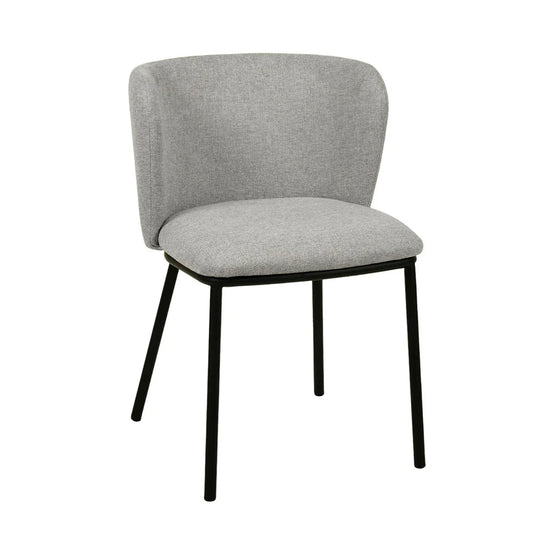 Fabric Dining Chair - Charcoal Grey