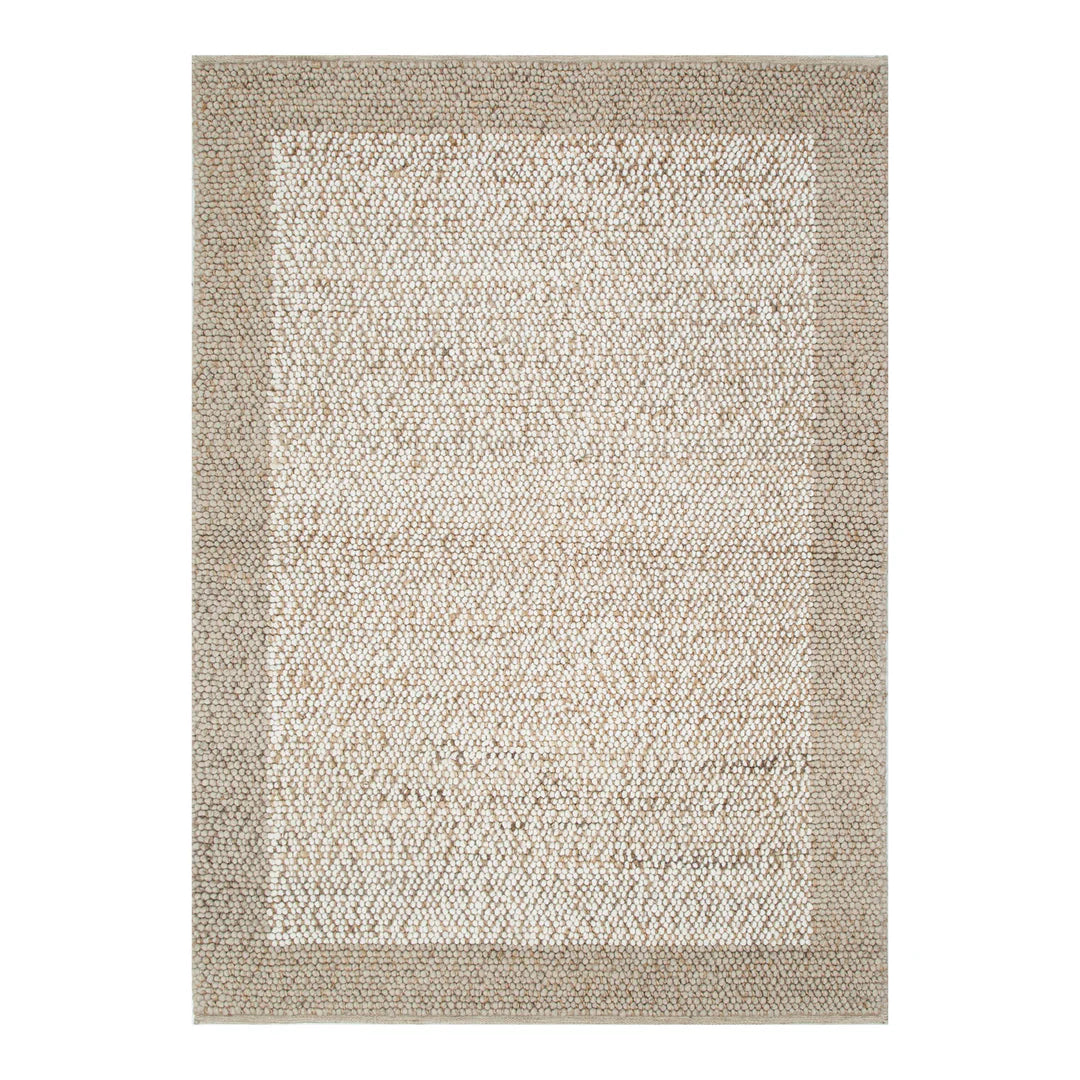 Ecoweave Plain Border Cream Beige