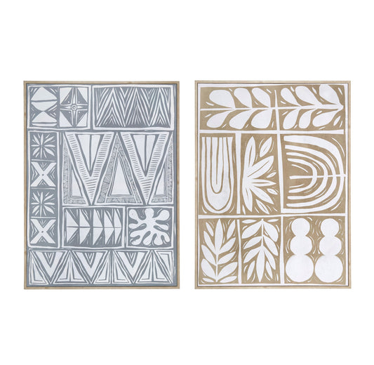 Versa Nat Frame Canvas 60x80cm 2 Asst#