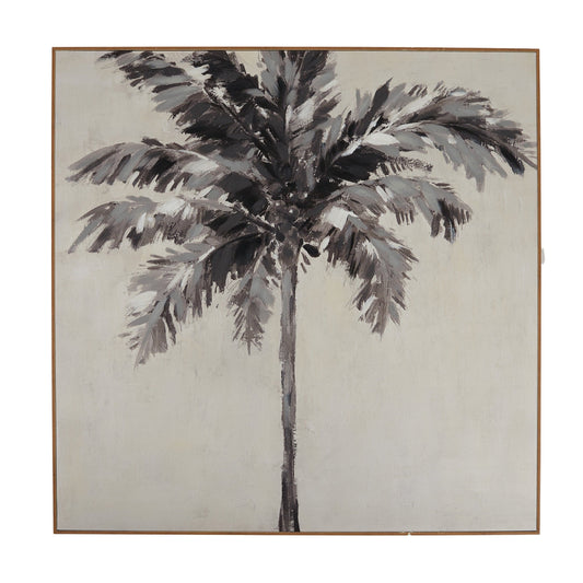 Makara Teak Frame Oil Painting 100x100c#