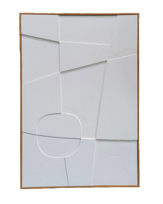 Junta Wall Art 65x95cm White/Nat#