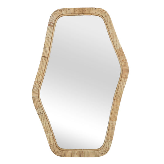 Jimena Rattan Mirror 65x100cm Natural#