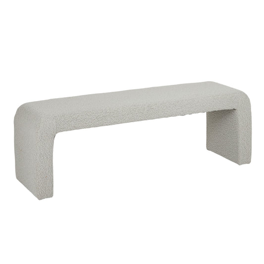 Presley Boucle Bench 151x44x52cm Ivory