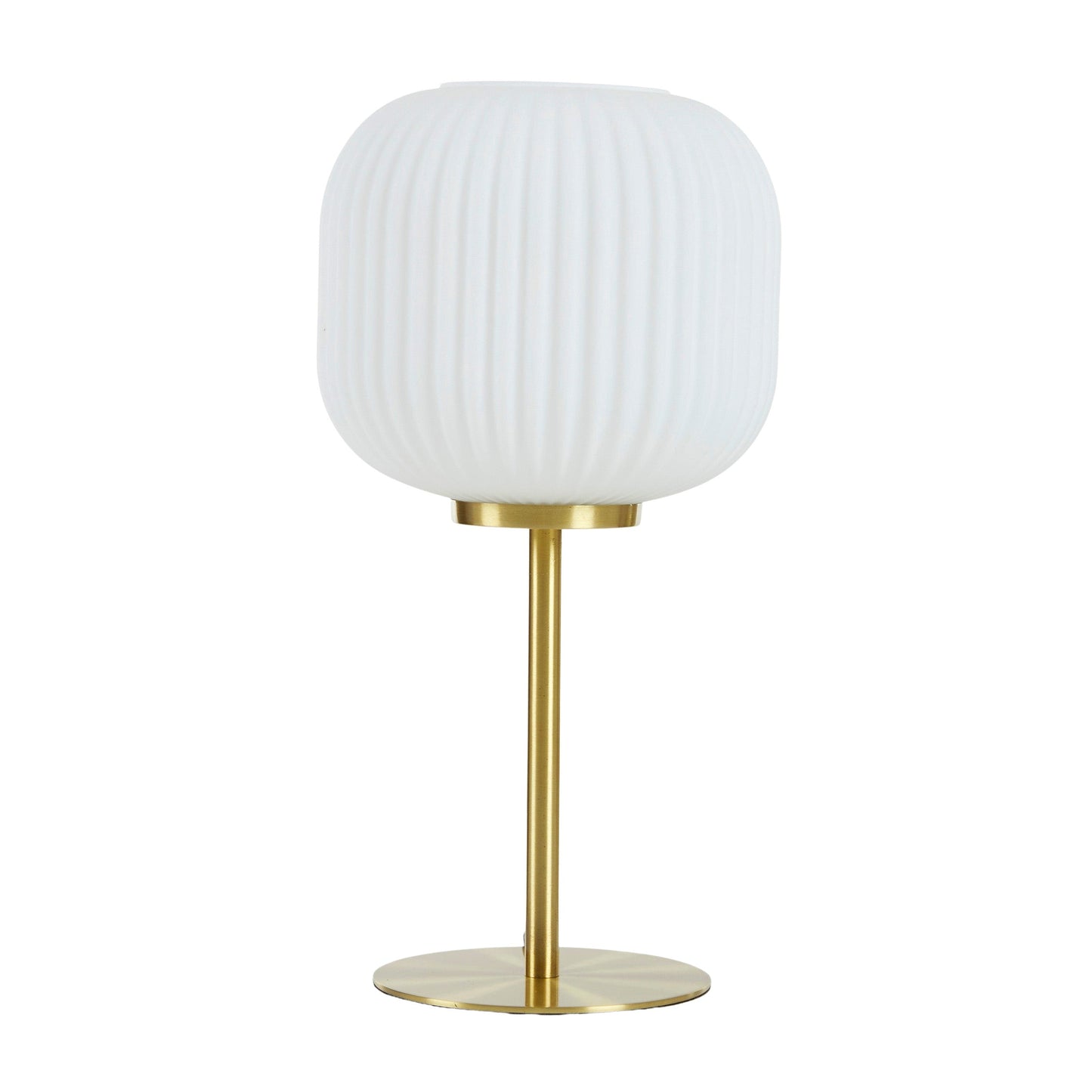 Cheri Metal/Glass Table Lamp 20x40cm Wht