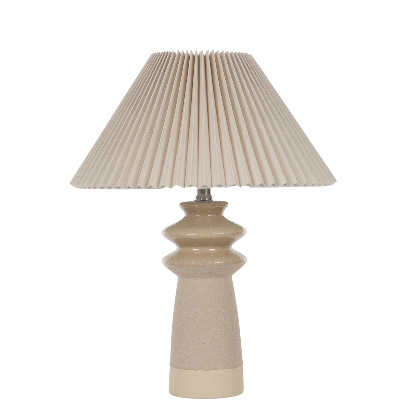 Bixby Ceramic Lamp 38x55cm Mustard/Nat#