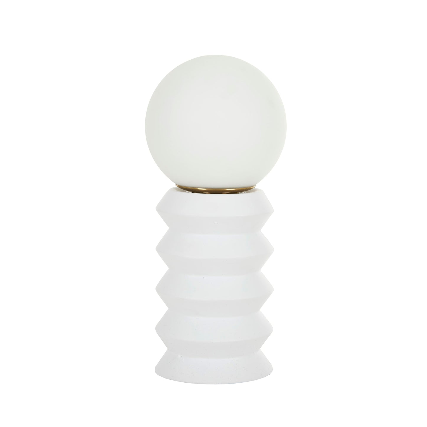 Lilou Resin Table Lamp 15x34cm White#