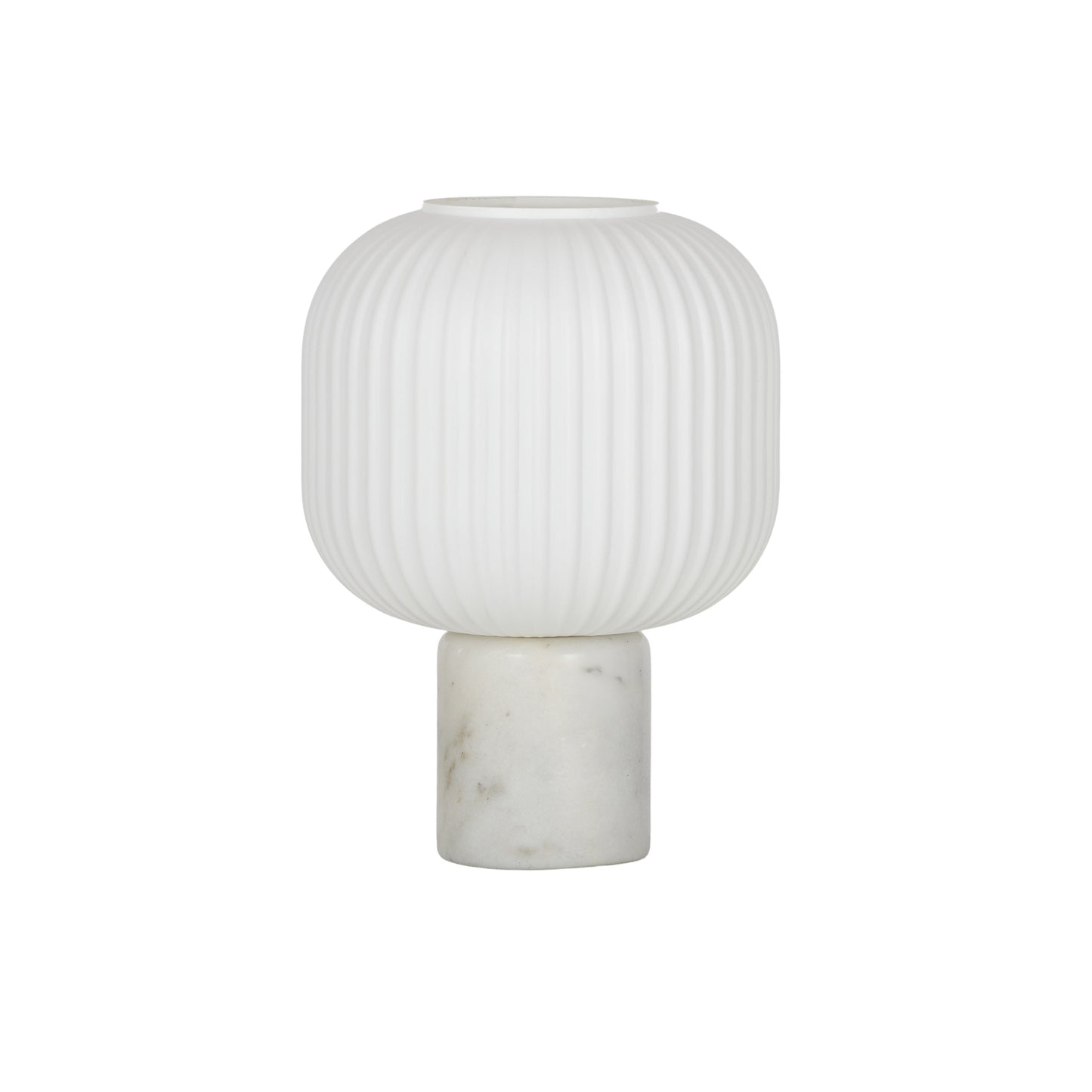 Mahina Marble Table Lamp 25x28cm White