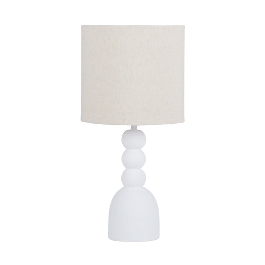 Greyson Wood Table Lamp 25x53cm Wh/Nt#