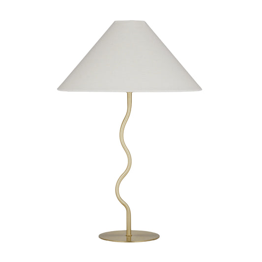 Becker Metal Table Lamp 35x52cm Gld/Nat