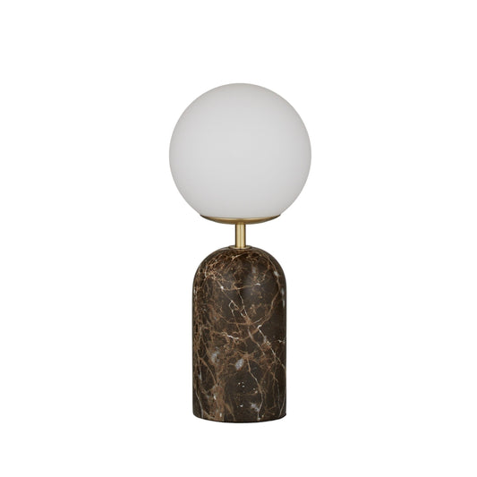 Lucia Marble Lamp 15x35cm Brown#