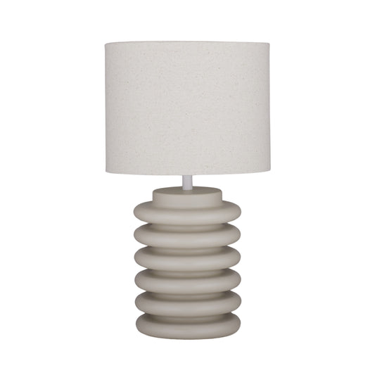Ripple Resin Lamp 26x45cm Nat/Natural