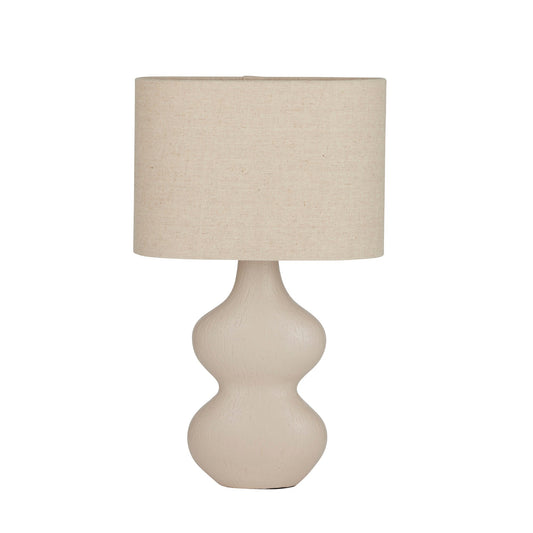 Lido Resin Table Lamp 26x13x41cm Natural