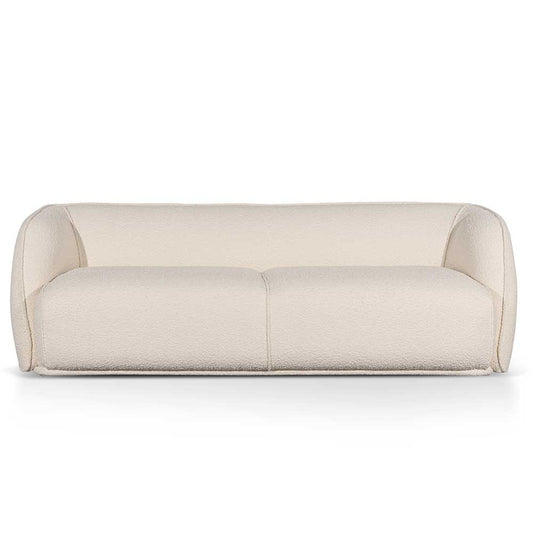 3 Seater Fabric Sofa | White