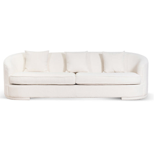 3 Seater Sofa | Ivory White Boucle