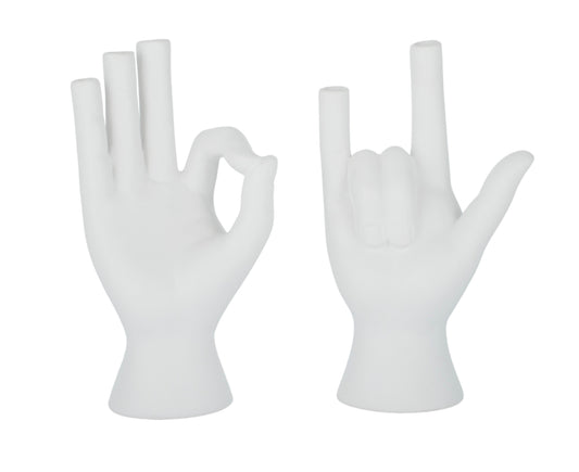 Kasi Cer Vase 13.5x23cm White 2 Asst#