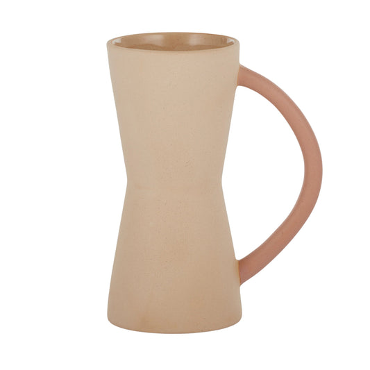 Dusty Ceramic Vase 14.5x19cm Sand/Rose#