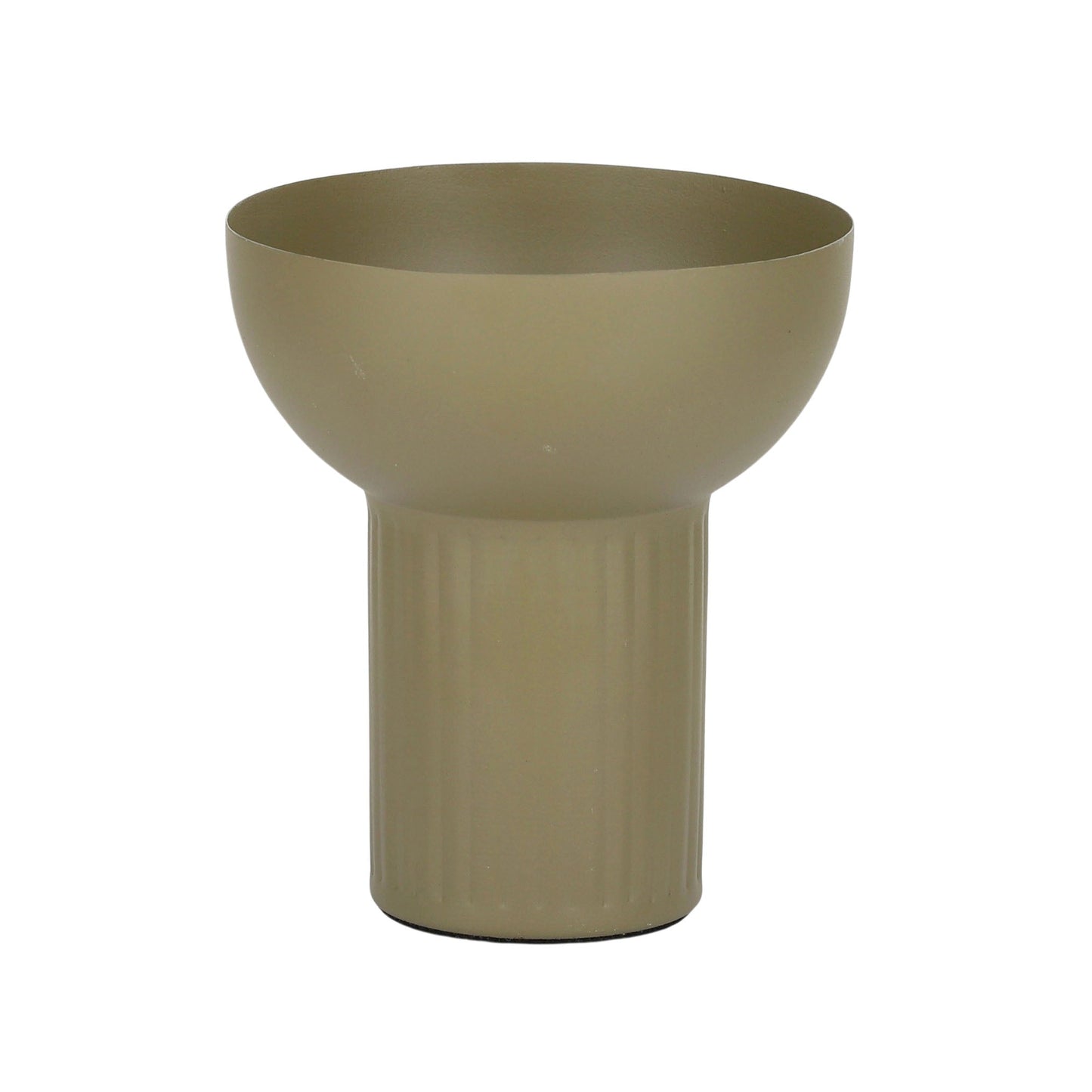 Razzel Metal Vase 10x12cm Olive#