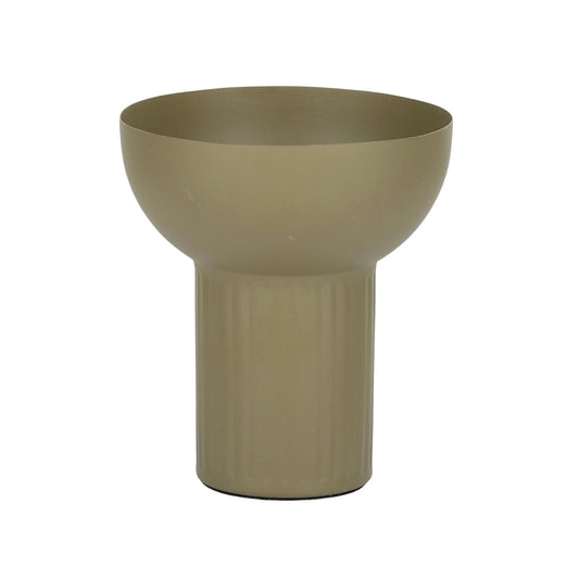 Razzel Metal Vase 10x12cm Olive#
