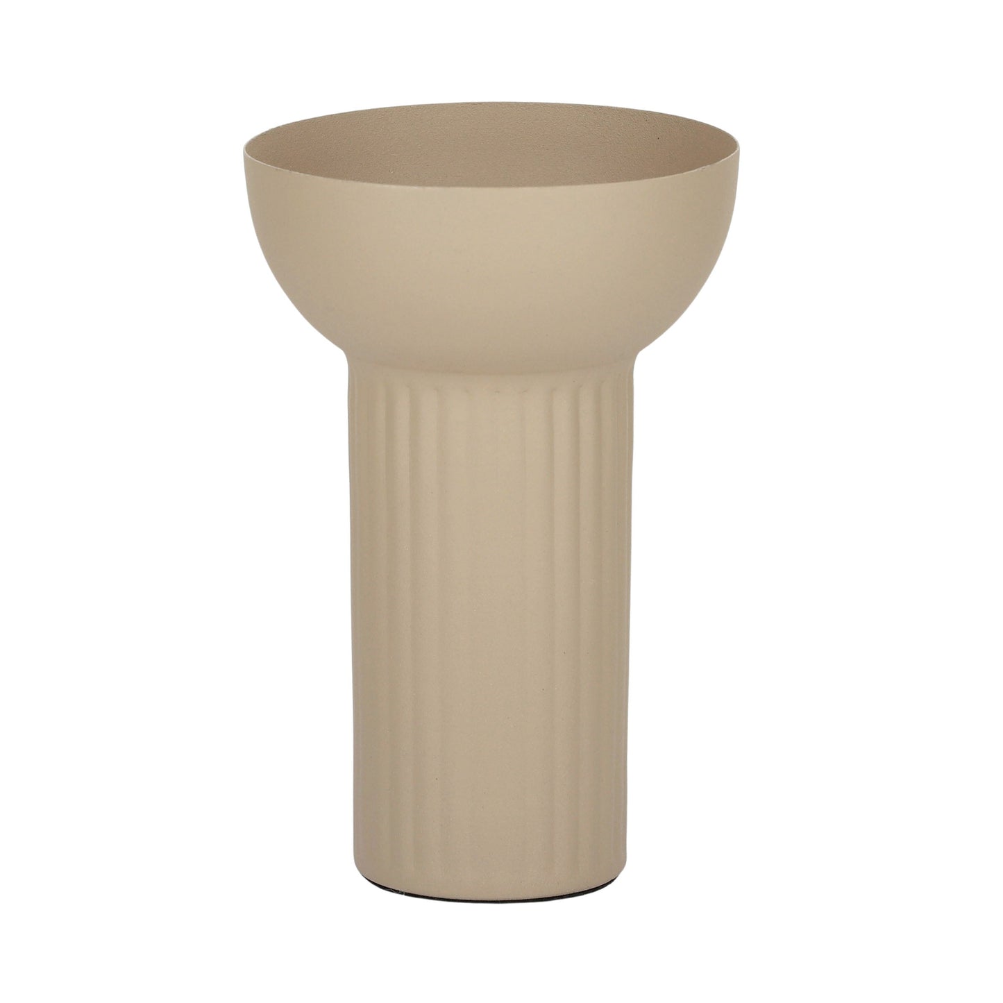 Razzel Metal Vase 10x16cm Khaki#