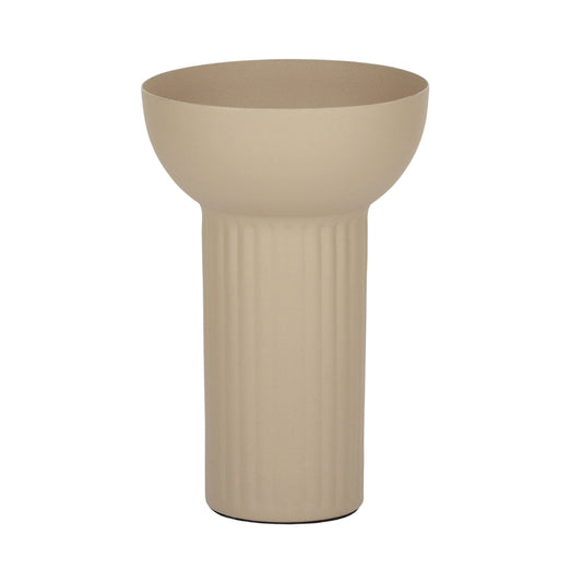 Razzel Metal Vase 10x16cm Khaki#