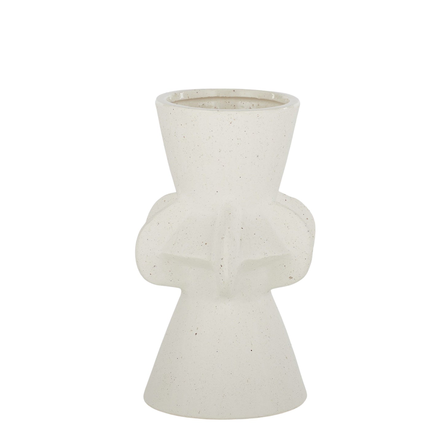 Appolo Ceramic Vase 14.5x13.5x22.5cm Wh#