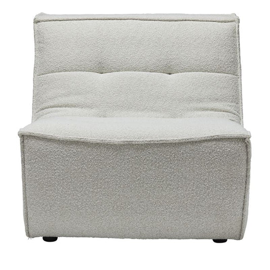 Otis Snow Boucle Lounge Chair 1 Seater