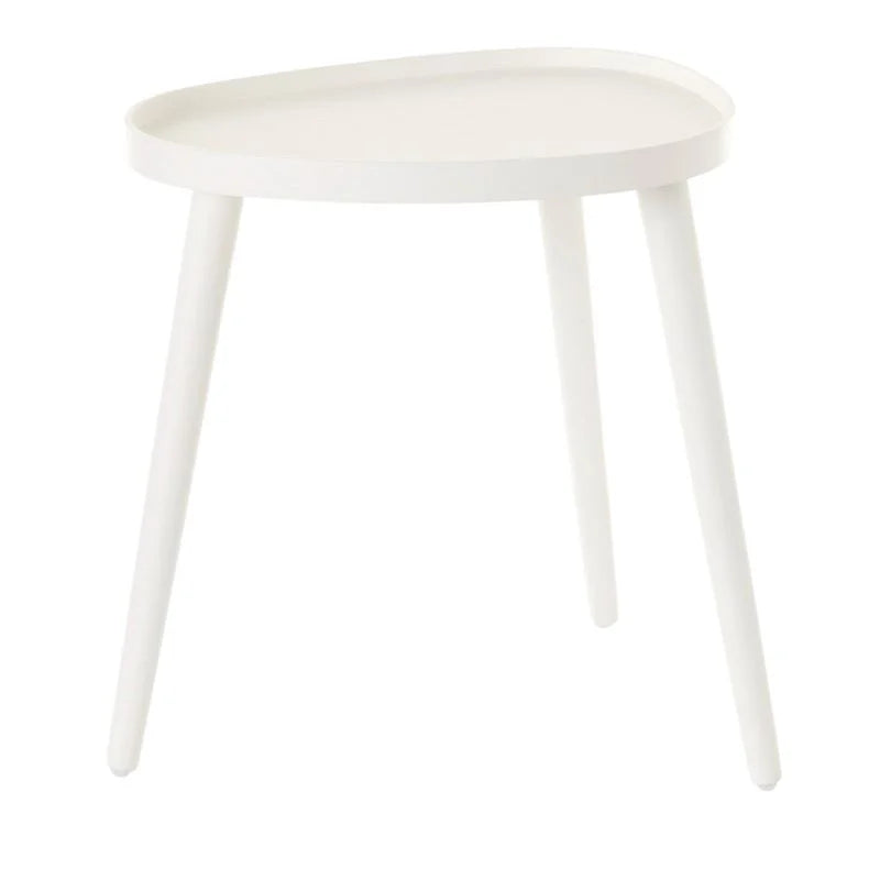 Pebble Tripod White Side Table