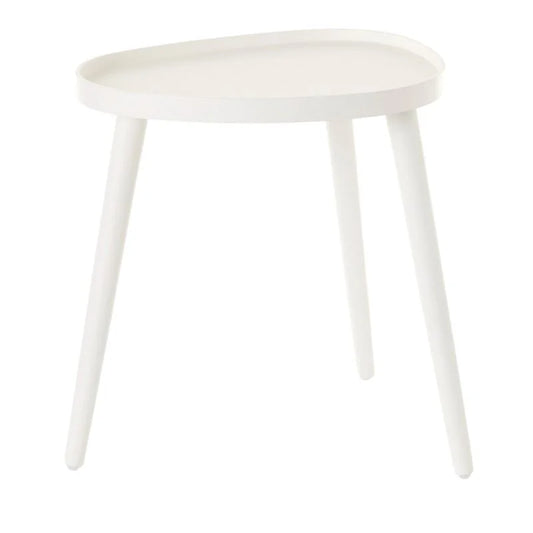 Pebble Tripod White Side Table