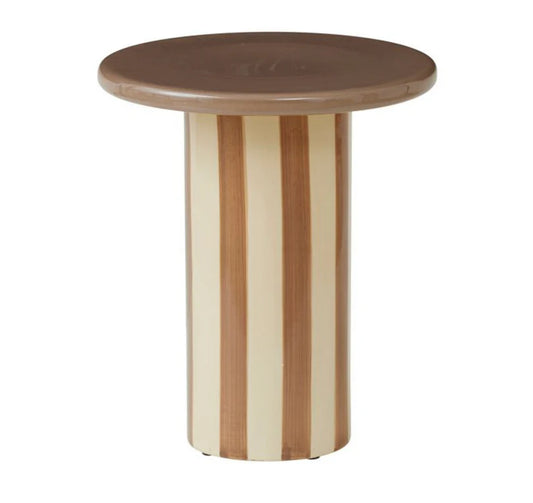 Rayas Ceramic Table Tan