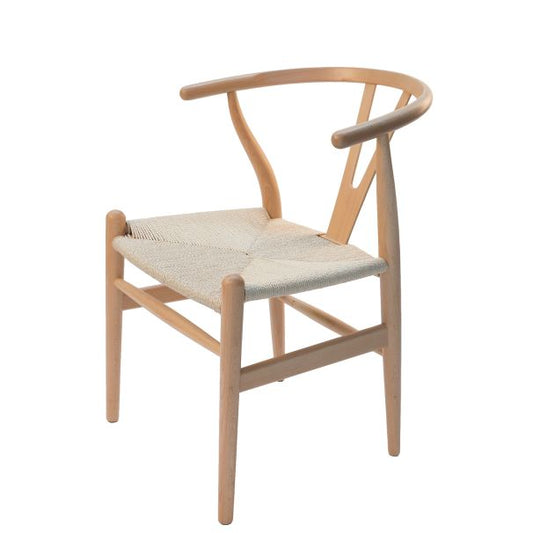 Replica Hans Wegner Wishbone Chair | Natural Frame & Natural Seat